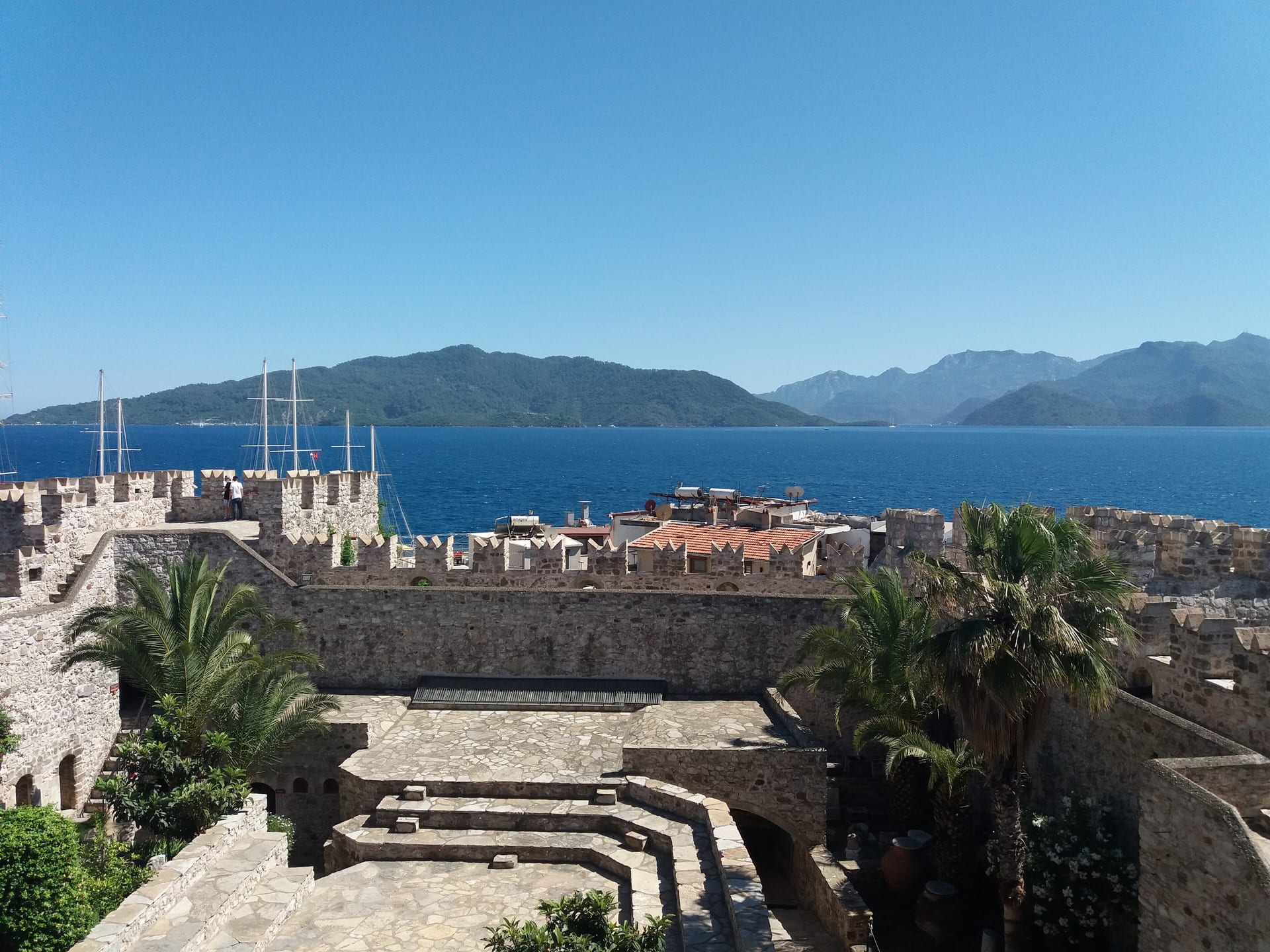 Marmaris Castle overlooking the harbour — Turkish Riviera cruise port